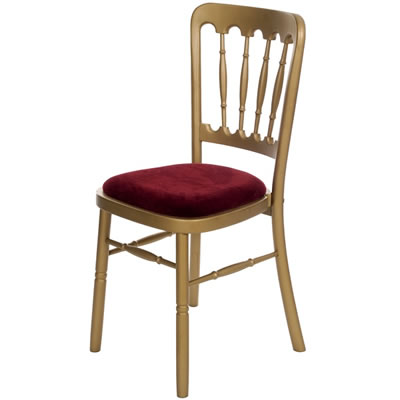 Banqueting Chair - Gilt (incl Pad)